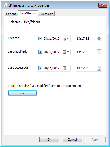 SKTimeStamp for multiple files