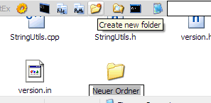 StExBar new folder command